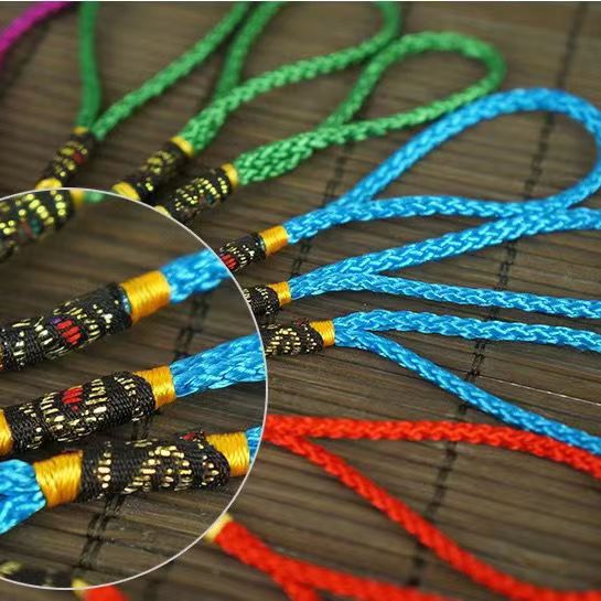 Chinese Knot Small Hanging Head Pendant Rope Car Pendant Pure Hand-woven Tassel Tassel High-grade Packaging Gift Box Rope Head