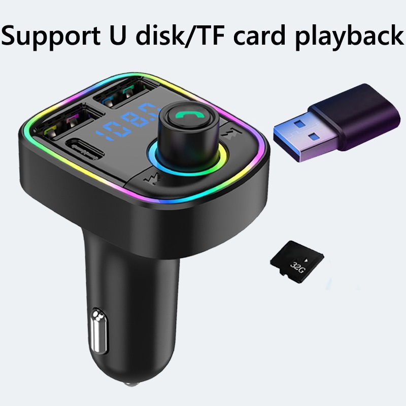 C1 car bluetooth hands-free CarMp3player music player car FM transmitter with car charger source