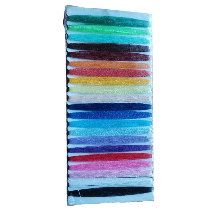 21-Color Thread Set for Handmade Sewing Kits, Cross-Stitch Sewing Threads, Embroidery Threads with Needles, 3m Bags of Cotton Embroidery Threads