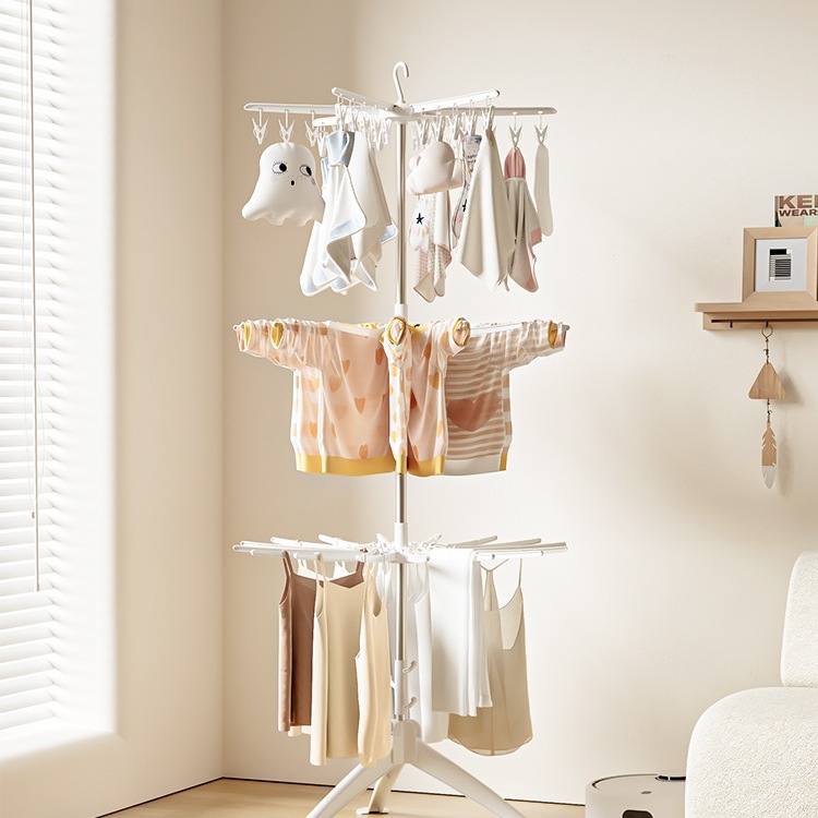 Многофункциональная складная вешалка для носок и одежды с несколькими зажимами для детей и домашнего использования, другие шелковые цветы