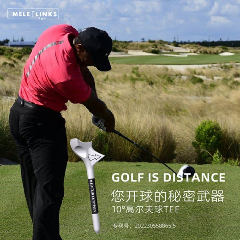 Melelinks Golf Tee10 ° Golf Tees Increase Speed and Distance and Are More Durable