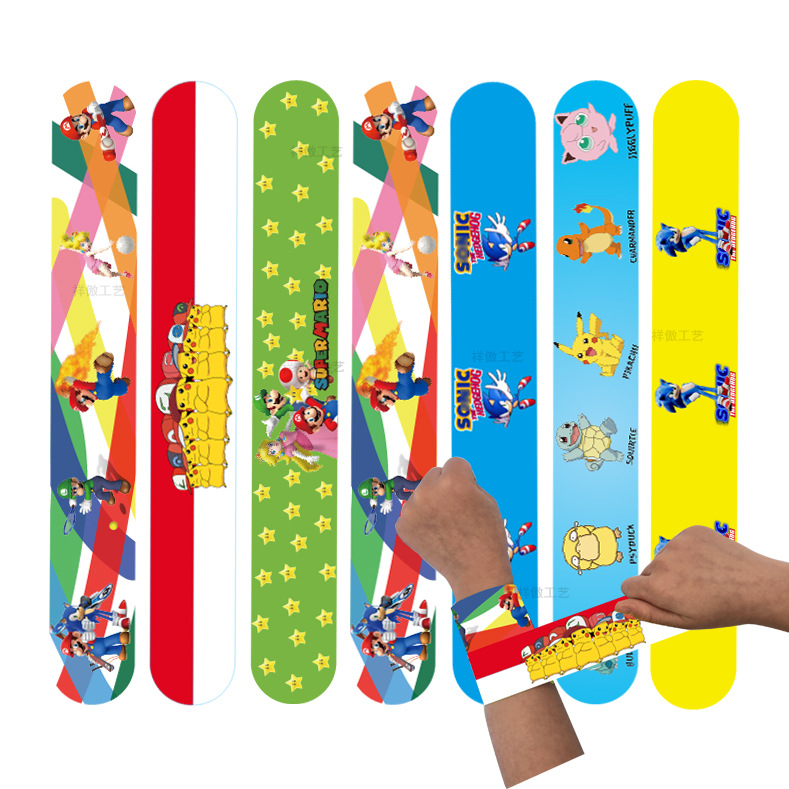 Браслет Mario MARIO Pop Ring с персонажами Elf, Pokemon, Pikachu, Sonic SONIC