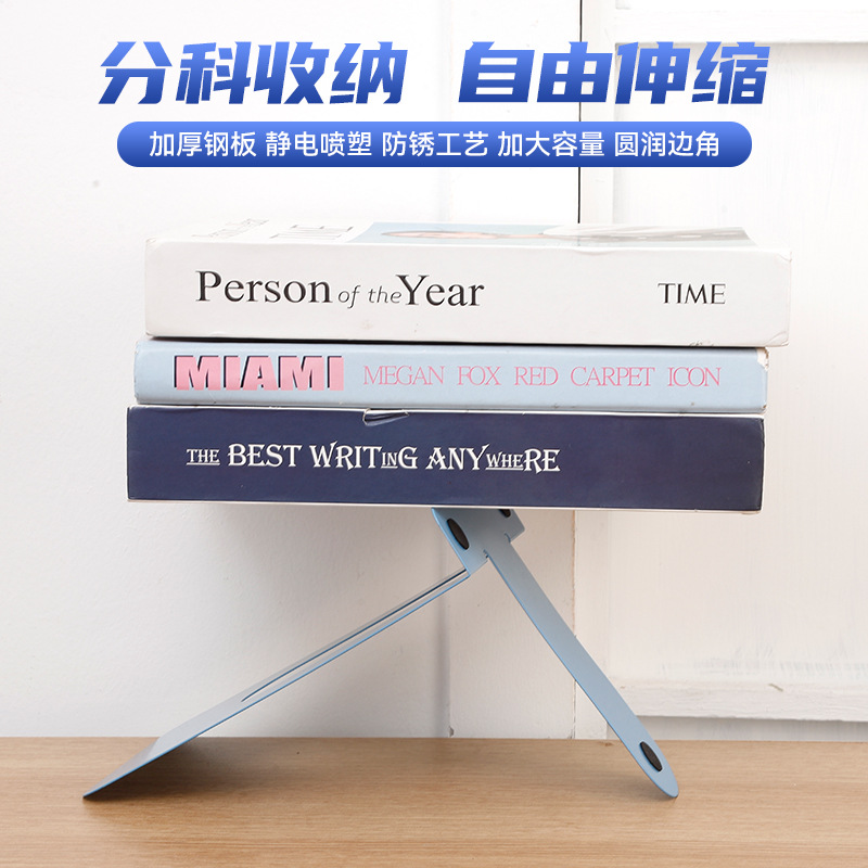 Library Office L-Shaped Bookend Metal Bookend Desktop File Organization and Storage Government Purchase Economical Bookend