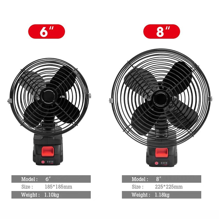 Cross-border e-commerce lithium battery fan rechargeable strong fan wireless Lithium electric fan outdoor portable charging fan