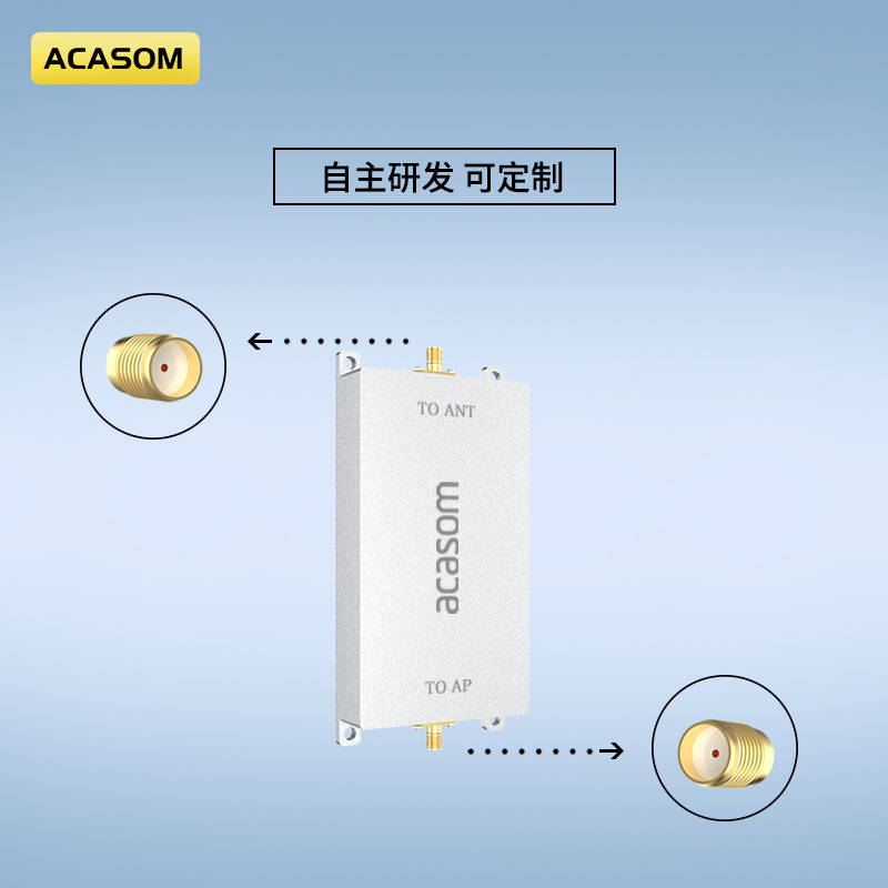 Signal Enhancement Amplifier 20W Signal Booster 0.9~2.4G~5.8G and Other Frequency Band Signal Enhancement Amplifier