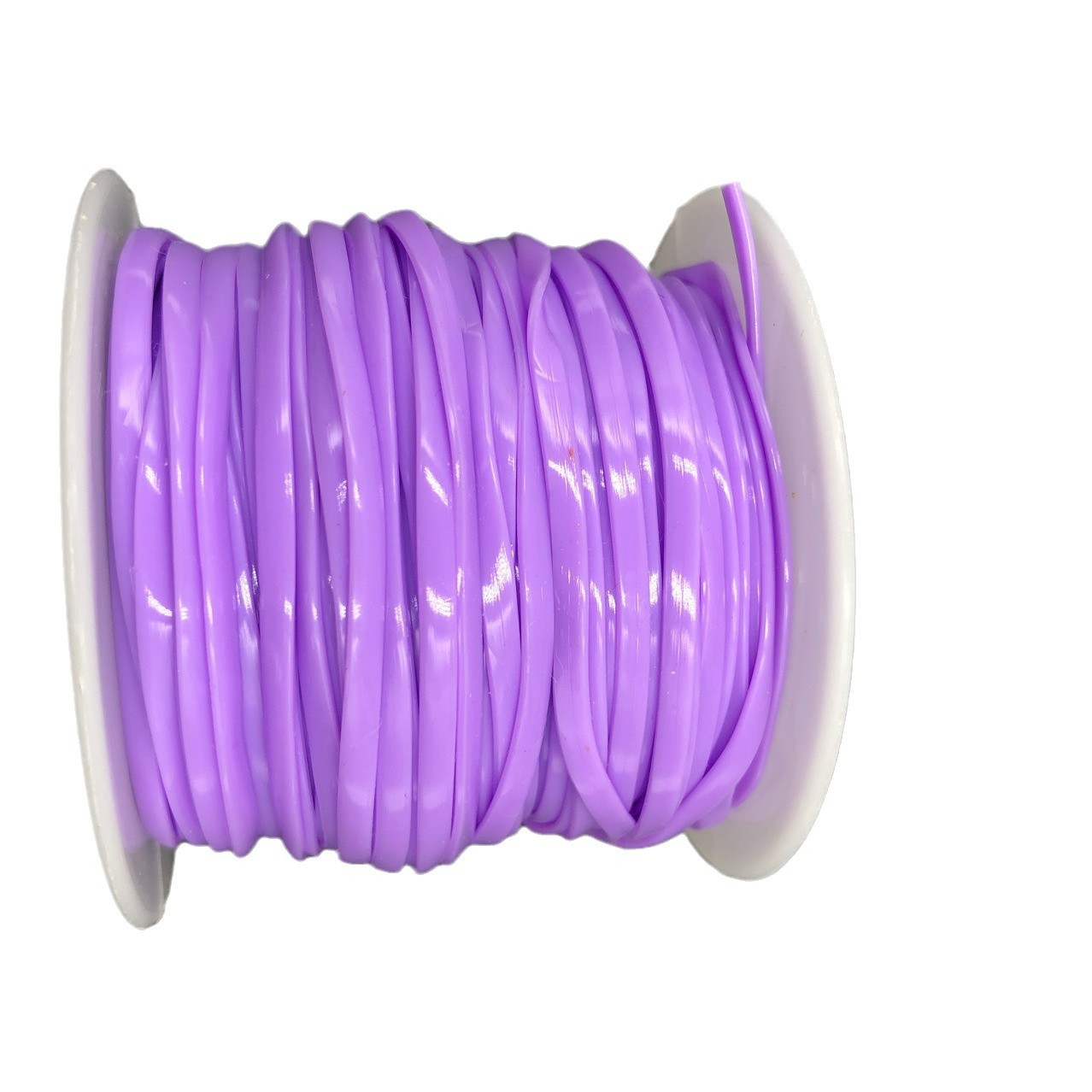Cross-Border E-Commerce Specializes in Environmentally Friendly Pvc Plastic 14-Color DIY Braided Rope (Flat Wire) Plastic Wire Handmade Plastic Rope