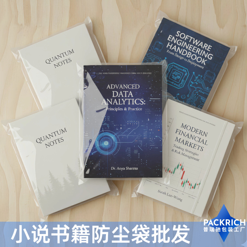 Утолщенный мешок для книг, новелла, журнал, пакет для бумаги A4, прозрачная упаковка, печать логотипа