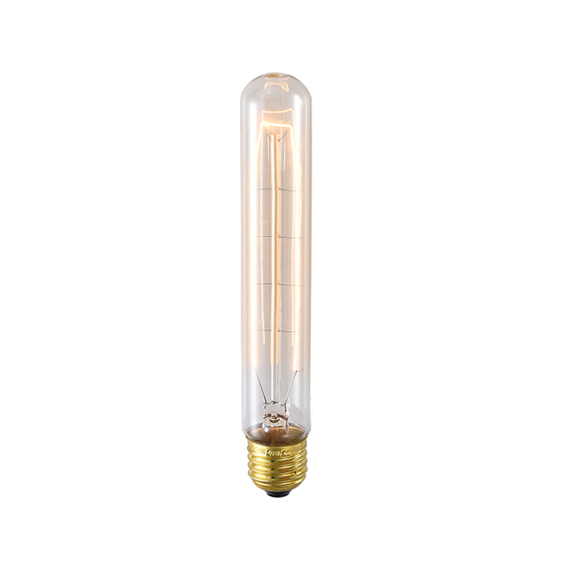 [T30-185Mm Bilateral Wire] Edison Retro Dimmable Bulb Optional T185 Iron Frame Piccolo Bulb