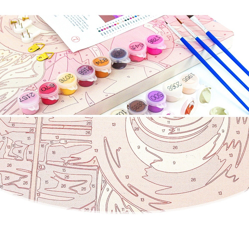 Cross-border digital oil painting diy source strength factory Amazon shipped to map to do personalized oil painting