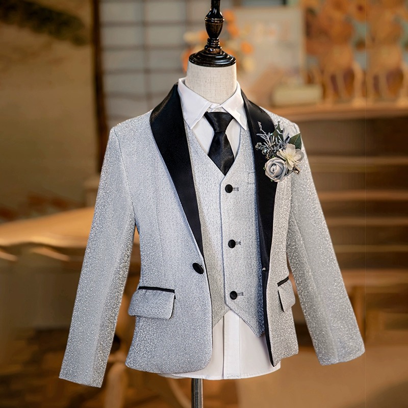 Костюм для мальчиков 2025, детский костюм для выступлений с эполетами