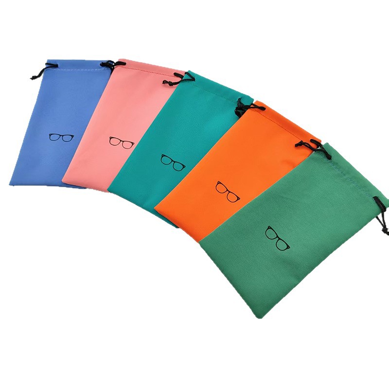 工厂现货卡通学生儿童拉绳便携束口袋墨镜袋子太阳镜收纳袋眼镜袋