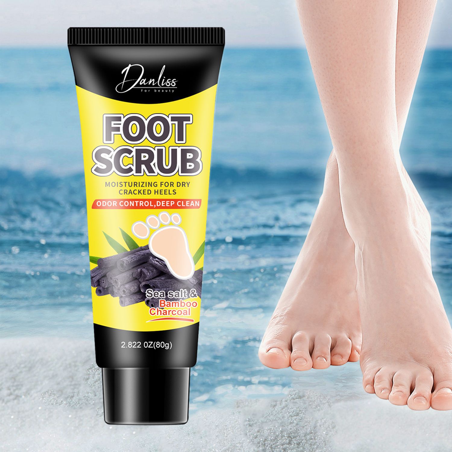 Крем для ног скраб для удаления мертвых клеток кожи, очищающий, увлажняющий и смягчающий