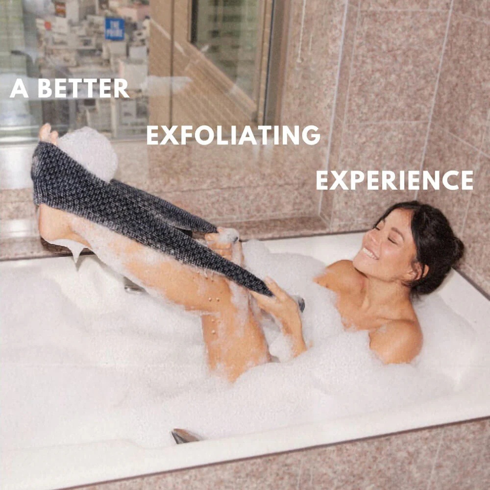 Exfoliating Antibacterial Shower Towel Gentle Exfoliating