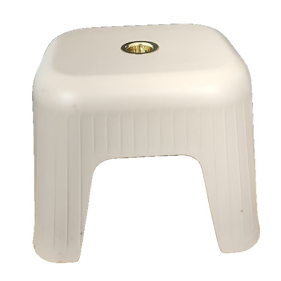 New Thickeneded Plastic Stool Load-Bearing Square Living Room Stool Home Shoe Changing Stool Bathroom Stool Outdoor Plastic Bench