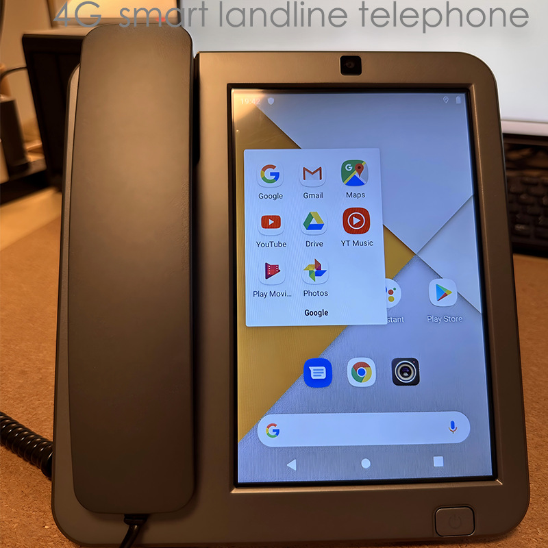 8 дюймовый большой экран телефон с сенсорным экраном глобальный частотный диапазон Wi-Fi точка доступа стационарный телефон Google Play