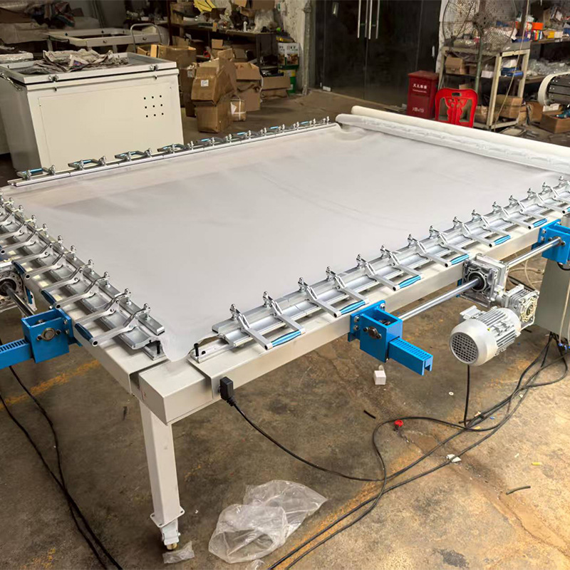 Large Electric Screen Tensioning Machine Shenzhen Manufacturer Fully Automatic Screen Printing Uv Screen Tensioning Machine Equipment High Tension Screen Tensioner