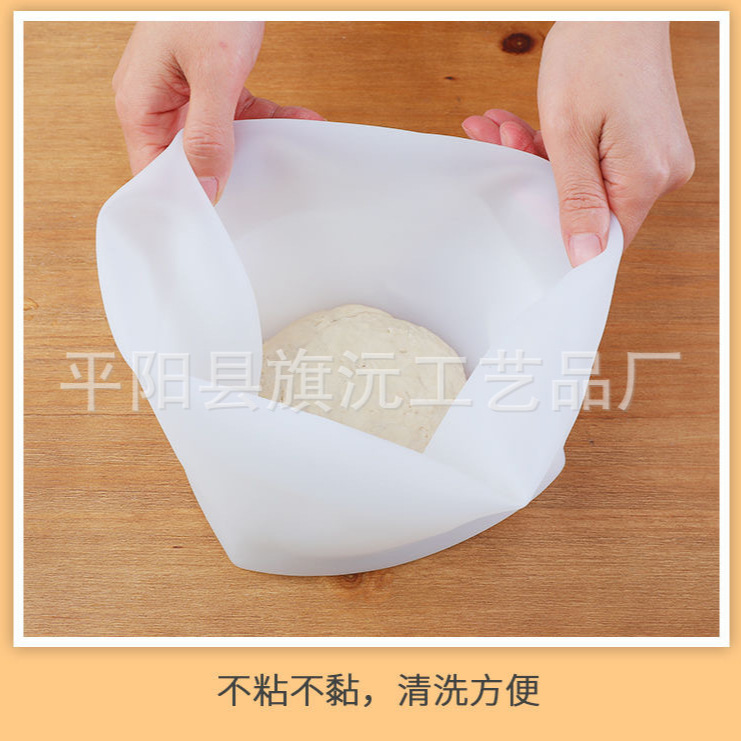 Food grade silicone kneading bag and noodle bag fresh-keeping awakening bag 6kg 3kg with tie kitchen baking support generation