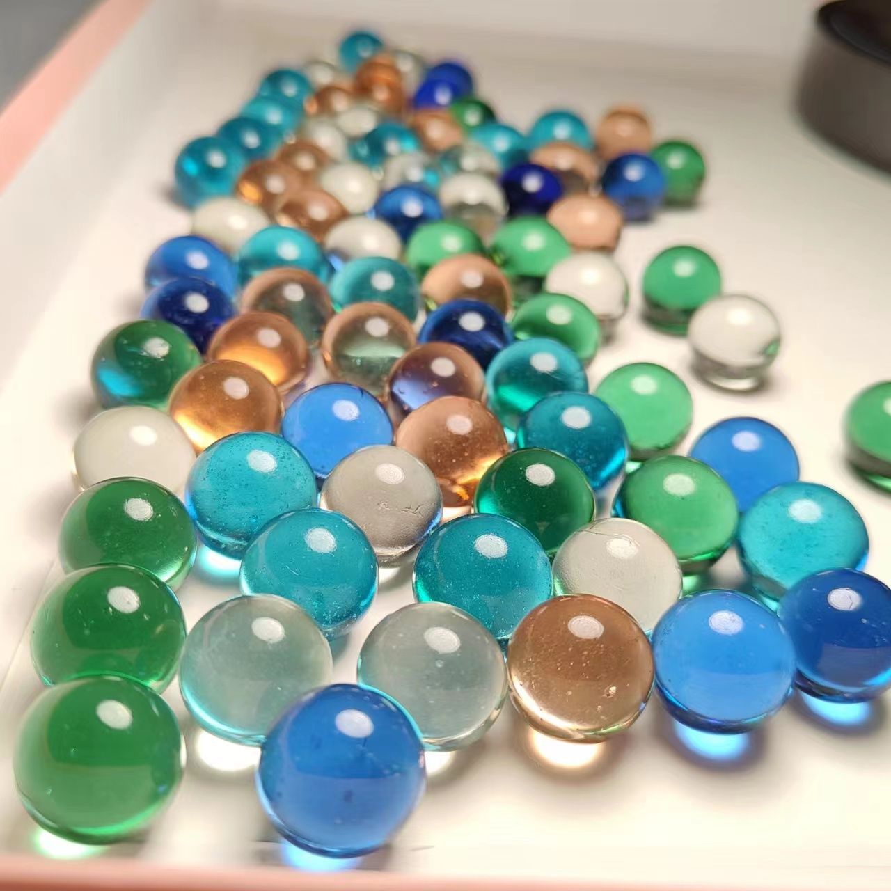 Цветной огромный мраморный подарок Прозрачная стеклянная бусина для аквариума DIY Ночной свет