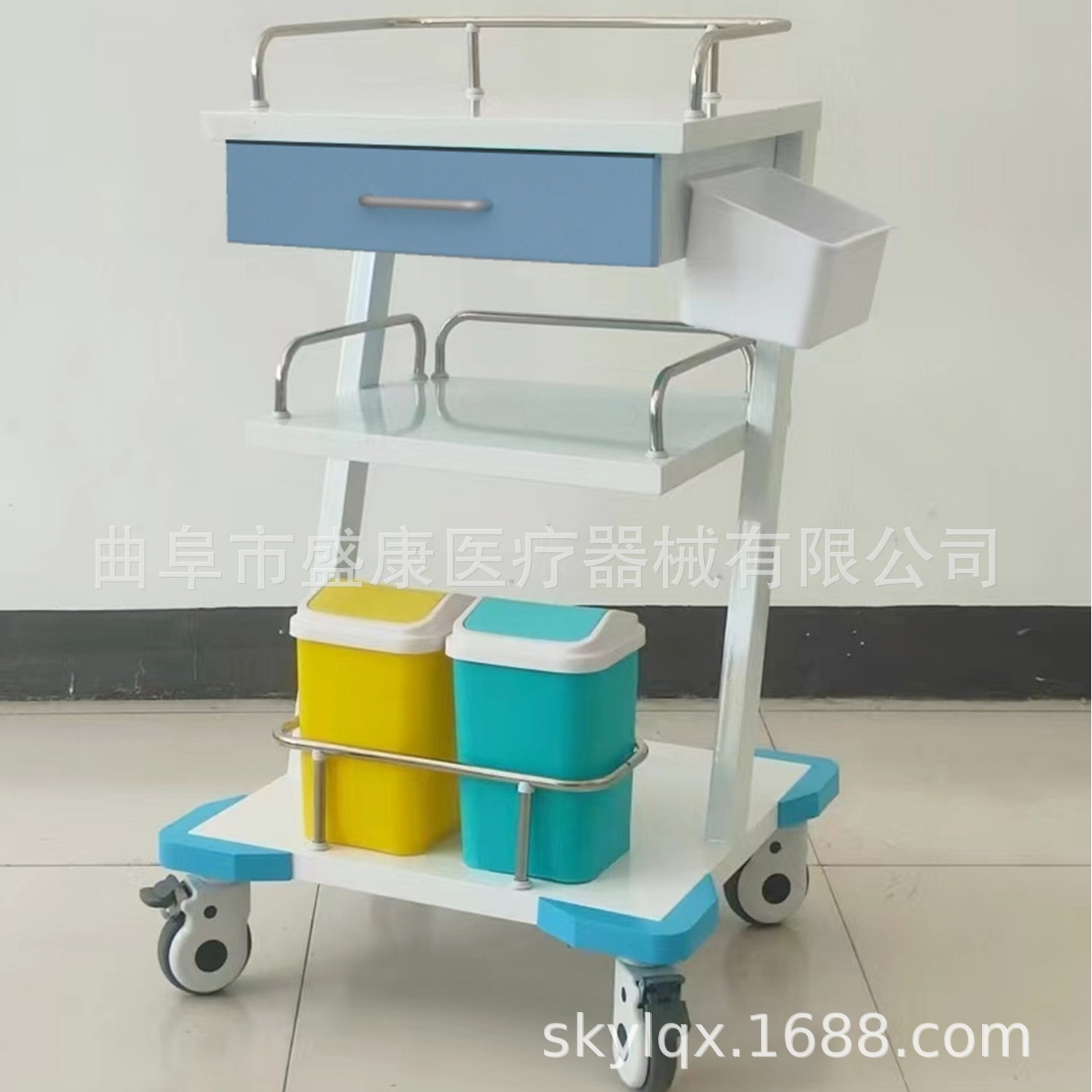 Steel-Plastic Instrument Cart, Multi-Functional Treatment Cart, Electric Knife Instrument Cart, Multi-Layer Treatment Cart, Mobile Instrument Cart