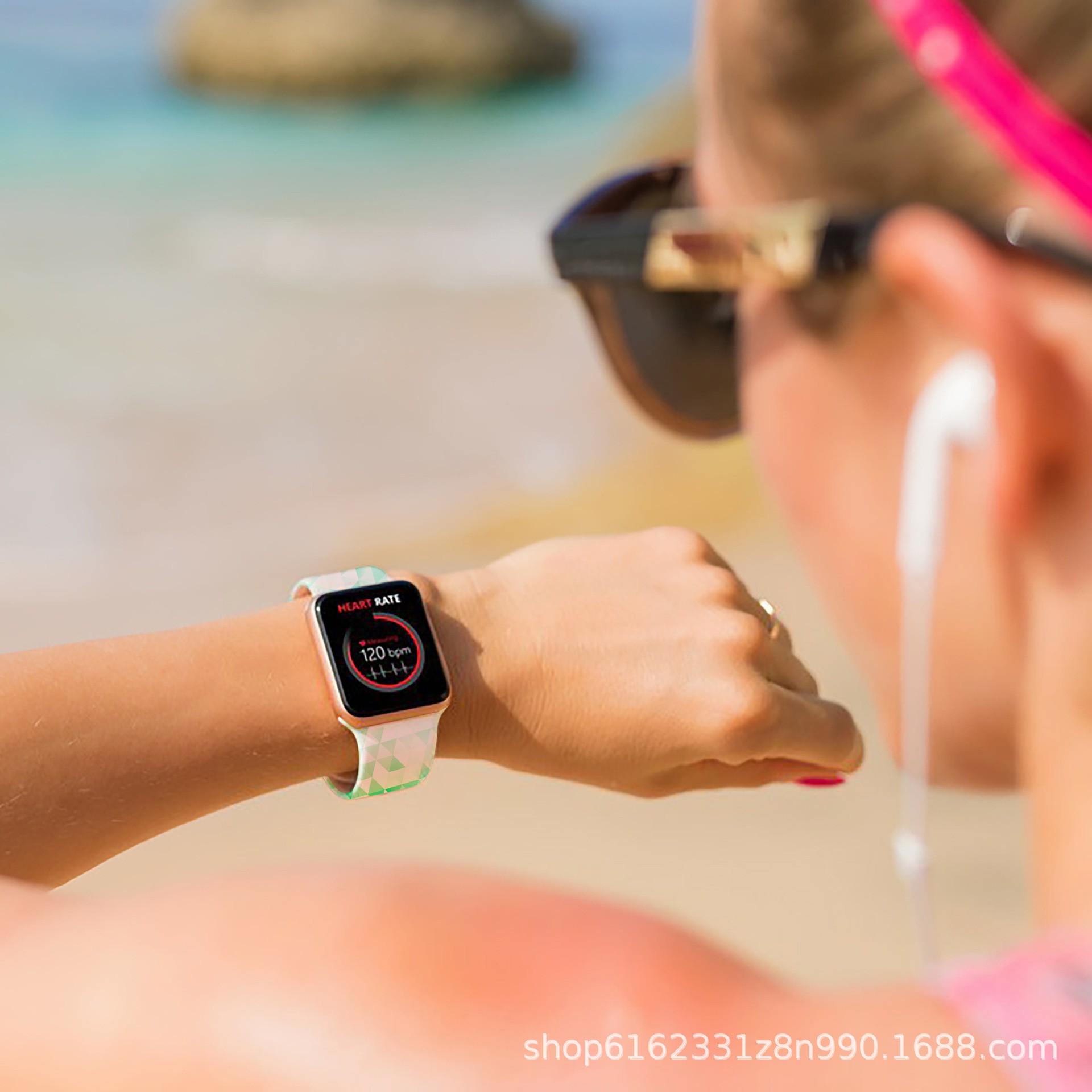 Suitable for Apple Watch all series Apple Watch strap silicone strap