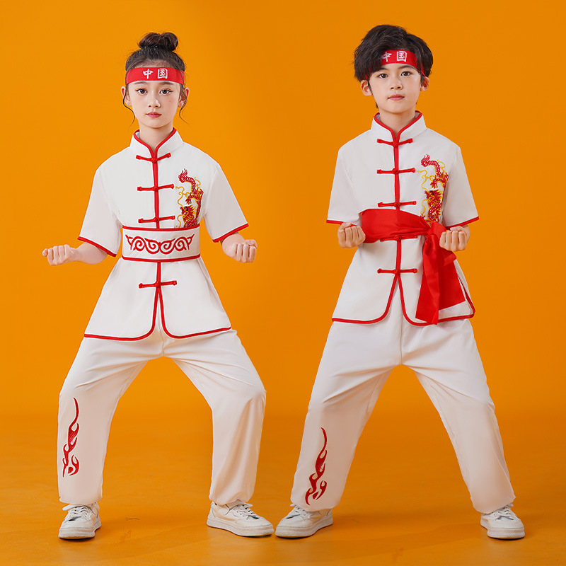 New Children's Wushu Kung Fu Training Clothes Chinese Style Performance Clothes for Boys and Girls Tai Chi Performance suit