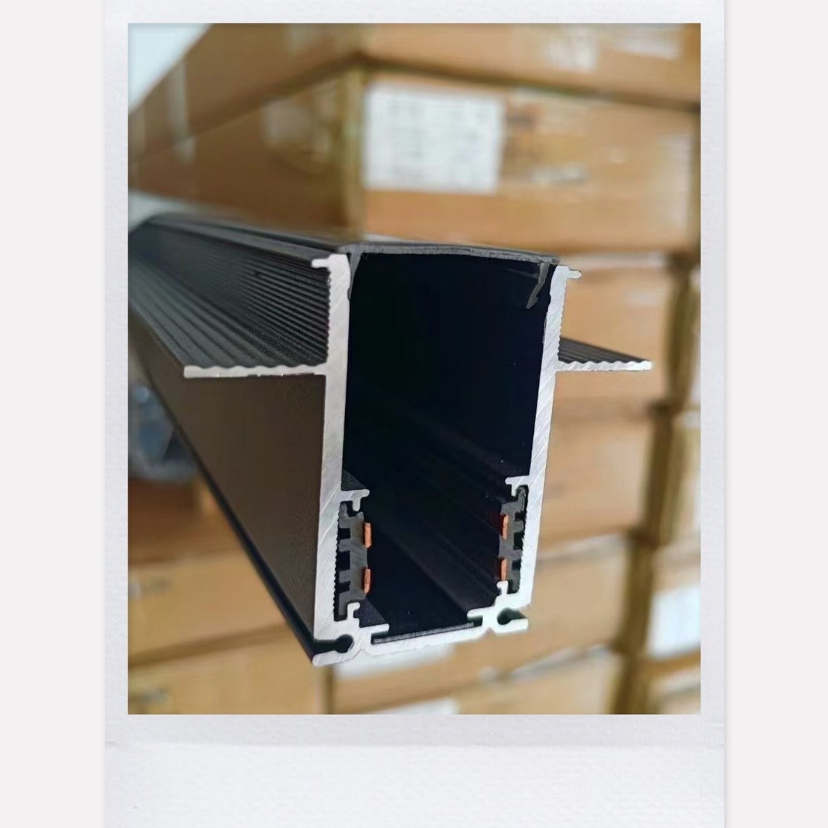 Magnetic attraction track lamp embedded main lamp living room lighting embedded lamp slot floodlight open-mounted intelligent concealed guide rail