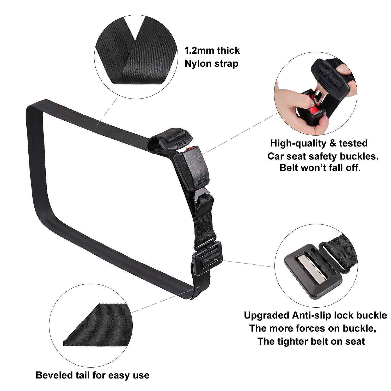 Car Seat Belt for Pregnant Women, Anti-Choking Belly Support for Driving, Adjustable Pregnancy Seat Belt for Front Passenger Seat