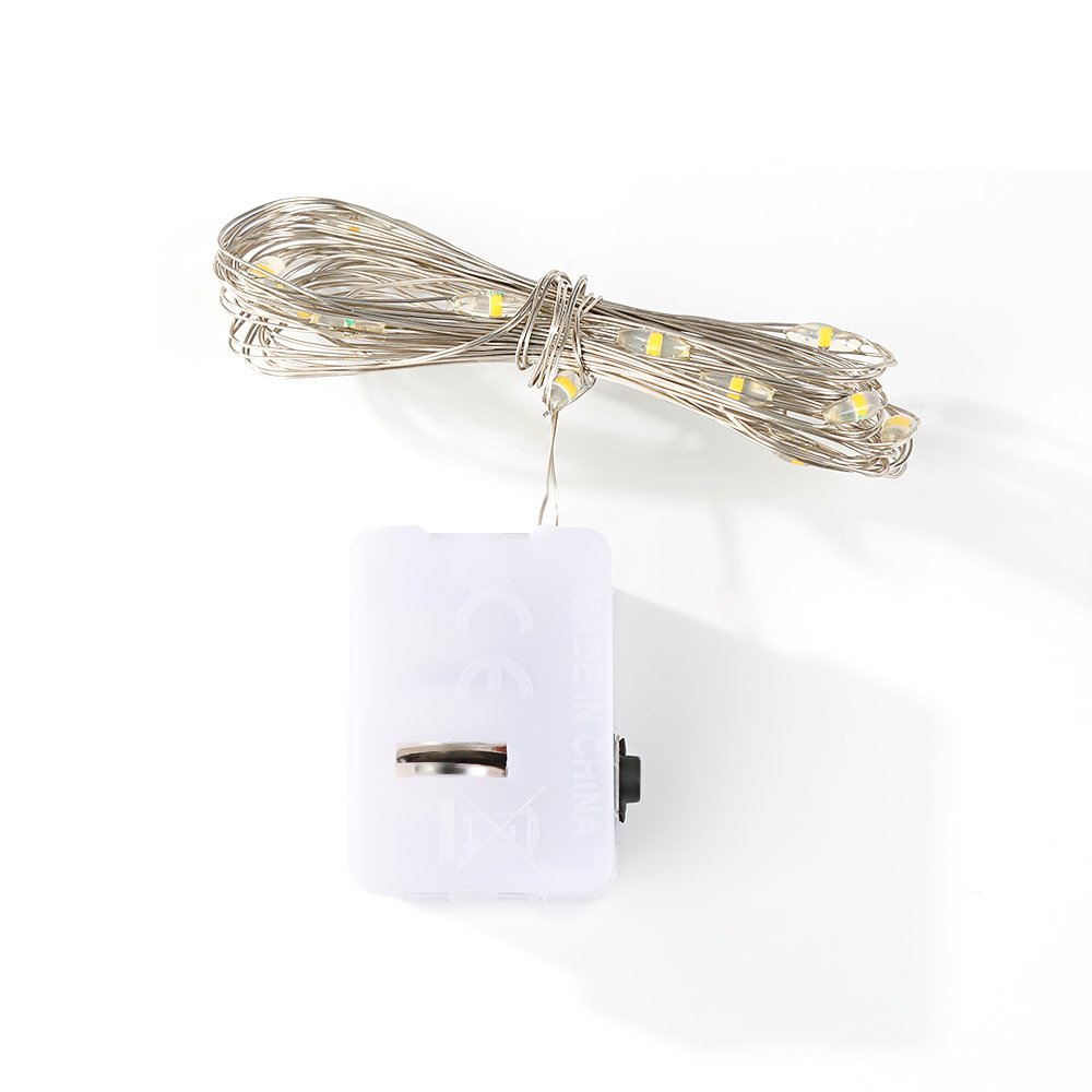 Led Copper Wire String Lights, Three-Speed Led Small White Box String Lights, Confession Gift Box, Wave Ball Decoration Atmosphere Arrangement