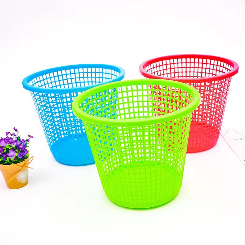 Plastic Cut Out Garbage Basket, Small Household Paper Basket, Cheap Trash Can Wholesale, Seedling Booster Tool Basket