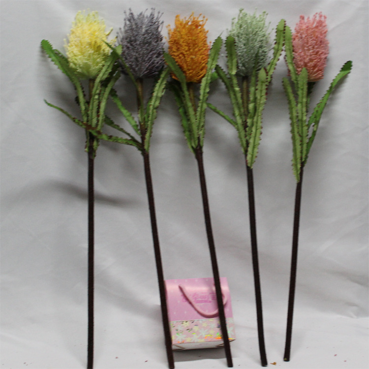 Искусственный цветок удачи голова императора для декора в гостиной пластиковые шелковые цветы