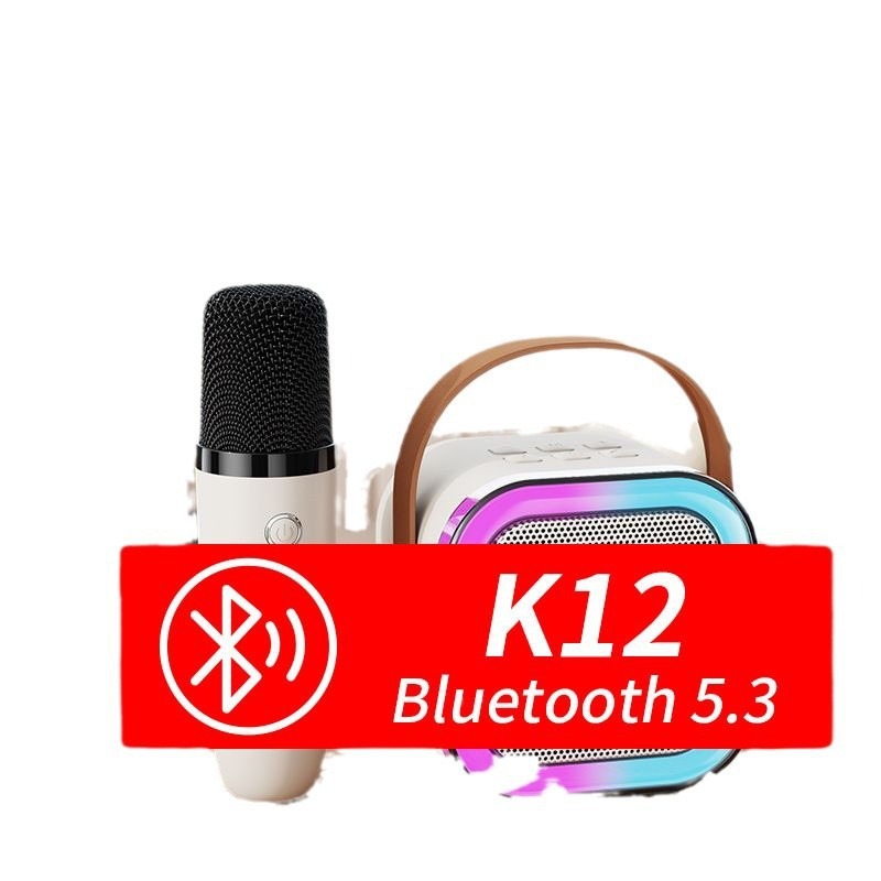 2025 Cross-Border Popular K12 Unicorn Bluetooth Audio Microphone Integrated Audio Speaker Karaoke Bluetooth Small Audio Color