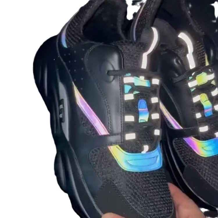 European Station's New D's B22 Sports and Leisure Thick-Soled Fashionable Retro See-Through Men's and Women's Height-Increasing Daddy Shoes Cross-Border