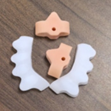 Защитный чехол для пальцев ног белый эластичный разделитель для мужчин и женщин, силиконовый ортопедический разделитель для пяти пальцев