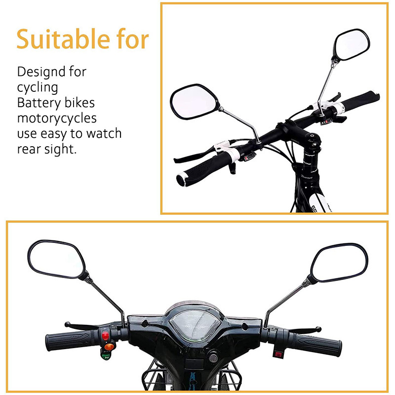 Cross-border bicycle rearview mirror mountain bike mirror outdoor riding safety rearview mirror motorcycle plane mirror