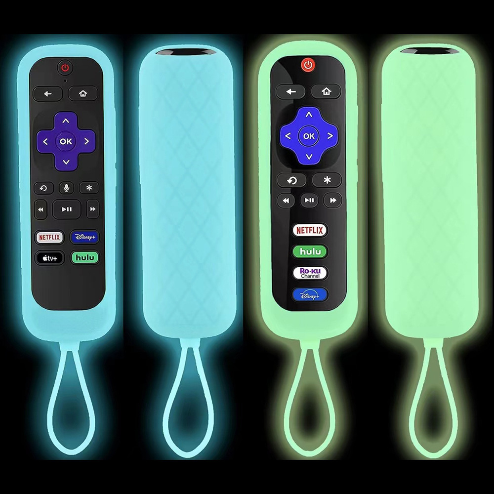 Ready Stock Suitable for Tcl Roku Rc280Tv Luminous Soft Silicone Stain-Resistant Tv Remote Control Protective Cover