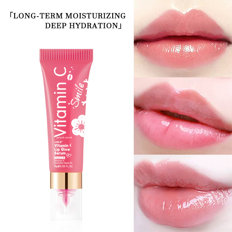Cross-Border Lbls Vitamin C Lip Gloss Essence Moisturizing, Moisturizing, Brightening Color and Fading Dullness Lip Mask