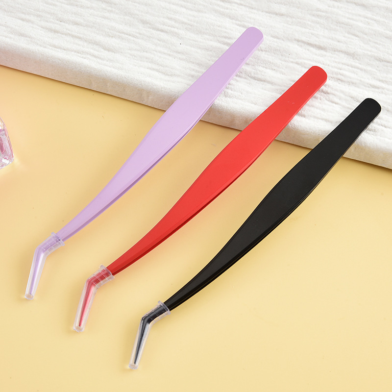 Newly Upgraded Non-Stick Tweezers, Glue-Free Eyelashes, Special Anti-Stick Tweezers, High-Precision Makeup Artist Recommended for Novices