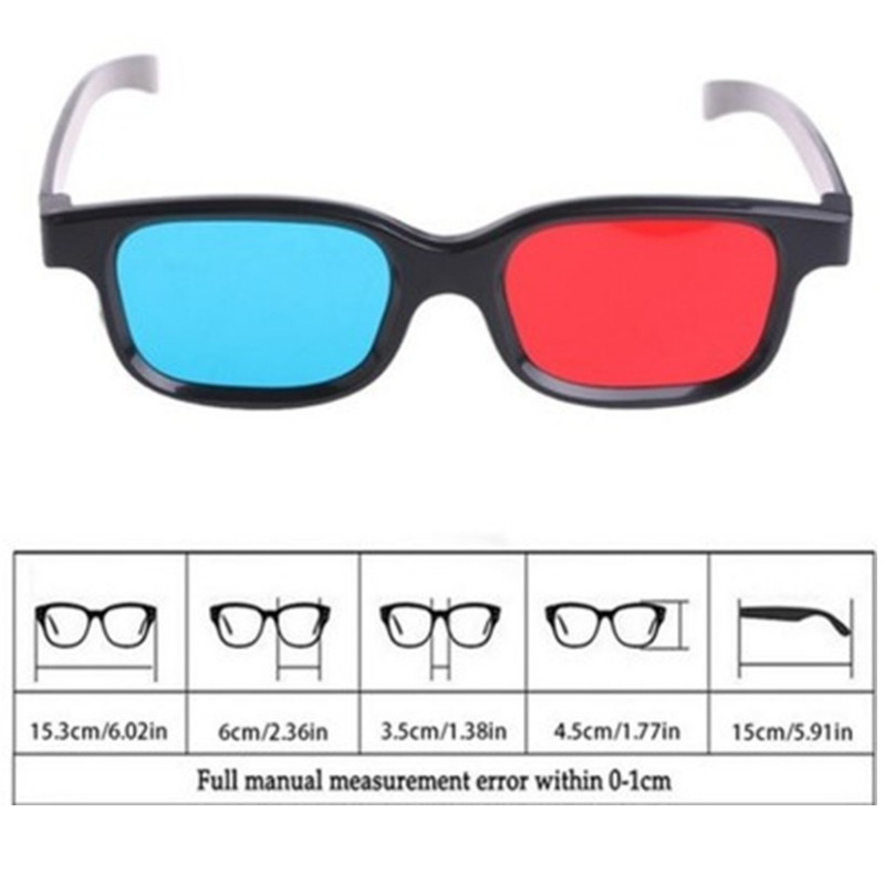 Factory Direct Sales 3D Red and Blue Stereo Glasses for Watching Movies Polarized Kidsren's Cinema Adult Wholesale Projection