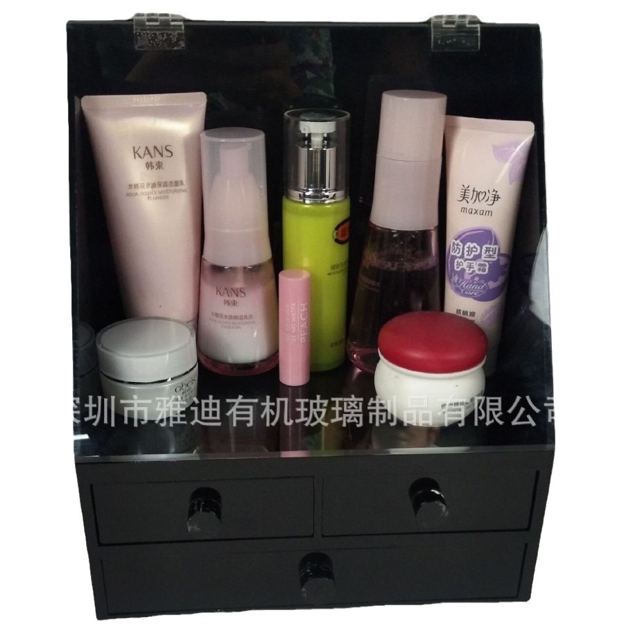 Shenzhen Yadi Organic Glass Processing, Acrylic Cosmetics Display Rack Organic Glass Display Cabinet