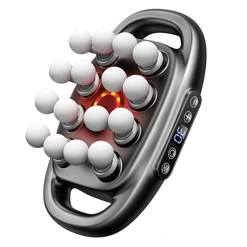 Cross-Border 16-Head Fascia Gun, Eight-Head Multi-Head Fascia Gun, Powerful Deep Tissue Massage, English Version