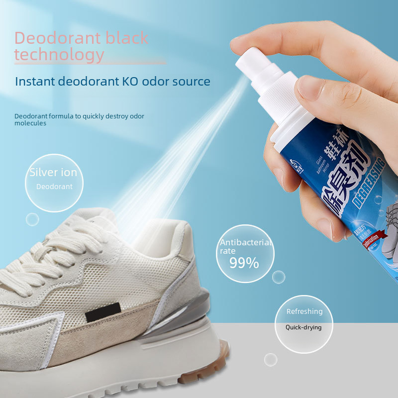 Shoe Deodorant Spray, Anti-Odor for Shoes and Socks, Men's Sneakers Deodorizer, Summer Shoe Cabinet Deodorizer, Travel Portable