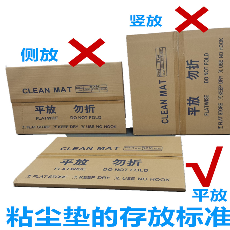 Manufacturer Wholesale Sticky Dust Pad Tear-Off Blue Dust Removal Pad 24*36 Clean Room Foot Pedal Dust Pad 65X115Cm