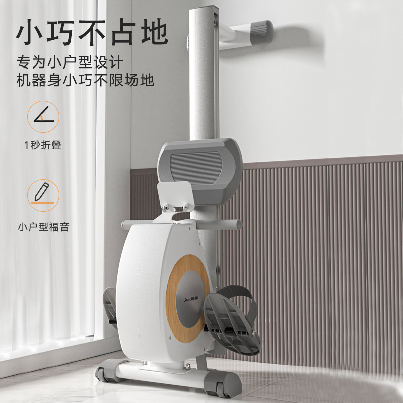 H6 Commercial Foldableing Silent Super Fat-Burning Rowing Machine Indoor Household Multi-Speed Adjustable Silent Intelligent Magnetic Resistance Rowing Machine