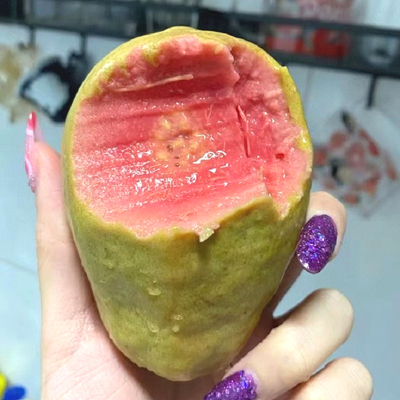 Fujian Red Heart Guava Fresh Fruit Seasonal Sweet and Soft Direct from the Place of Origin Wholesale Whole Box Large Fruit