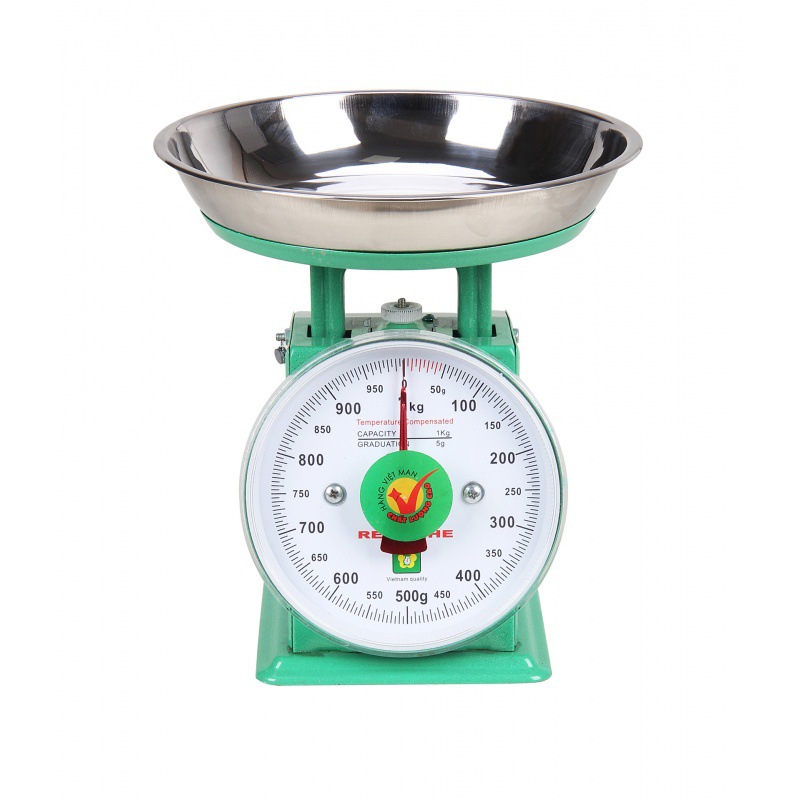 Plate Weighing 1kg 5kg Household Small Table Weighing Food Tray Plate Weighing Old-fashioned Commercial Spring Weighing with Plate