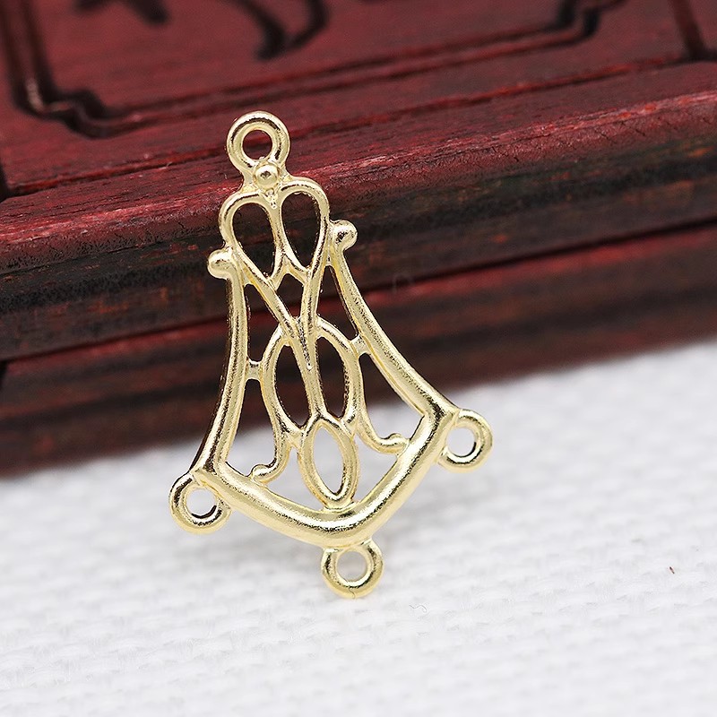 Ювелирные изделия из золотой нити Yiwu, материалы для DIY, заколка для волос, пористый подвесной элемент, материалы для серег A086