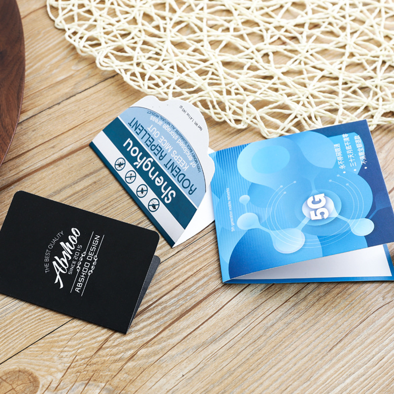 Guangdong Factory Paper Card Custom Printed Colorful Aircraft Hole Folded Card Head Special-shaped Cardboard Small Label Tag Blister