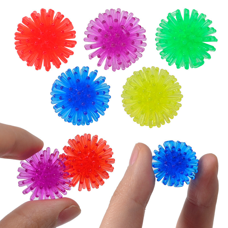 Amazon explosions decompression toy 2.5cm hedgehog ball Burr ball Crystal foot massage Bayberry ball pinch music
