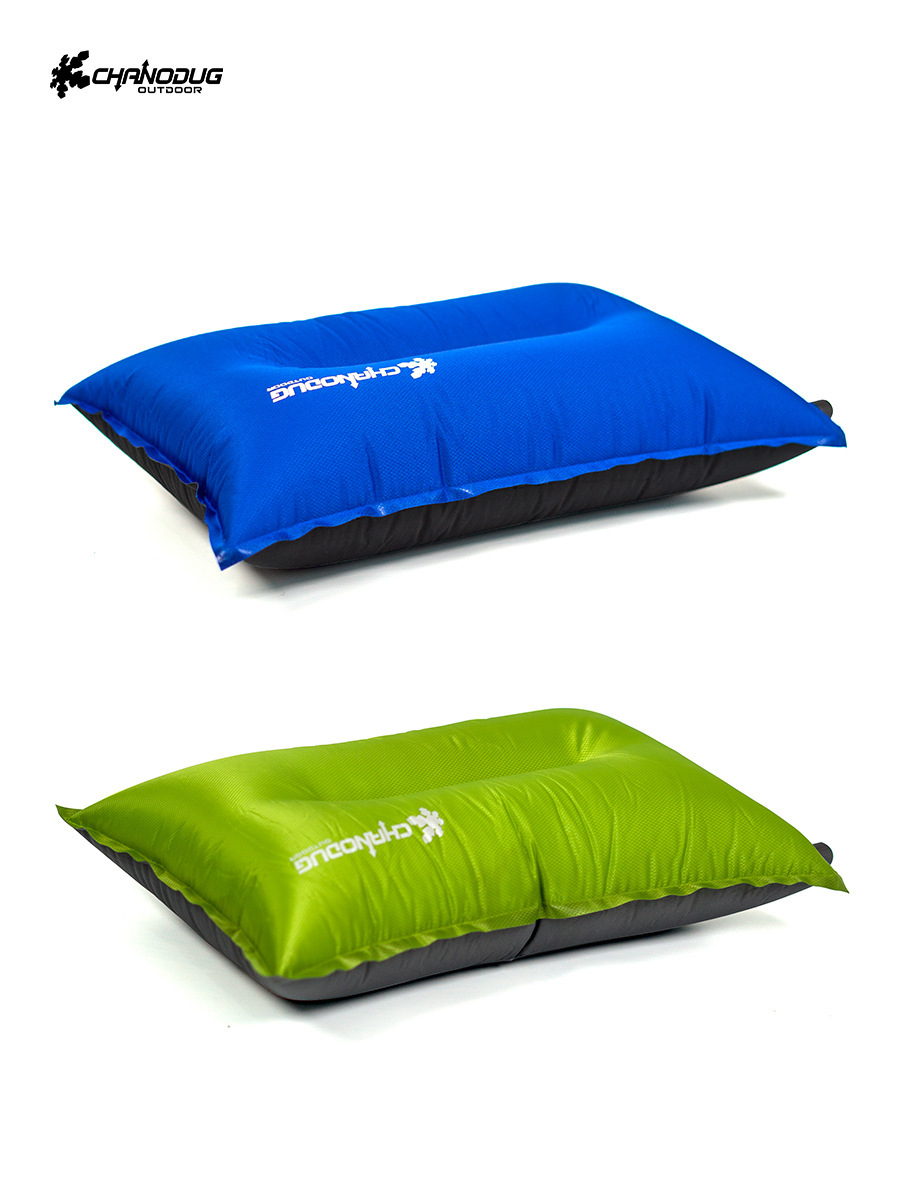 Outdoor Self-Inflating Pillow, Camping Tent Air Cushion Pillow, Office Lunch Break Pillow, Self-Driving Travel Portable Pillow