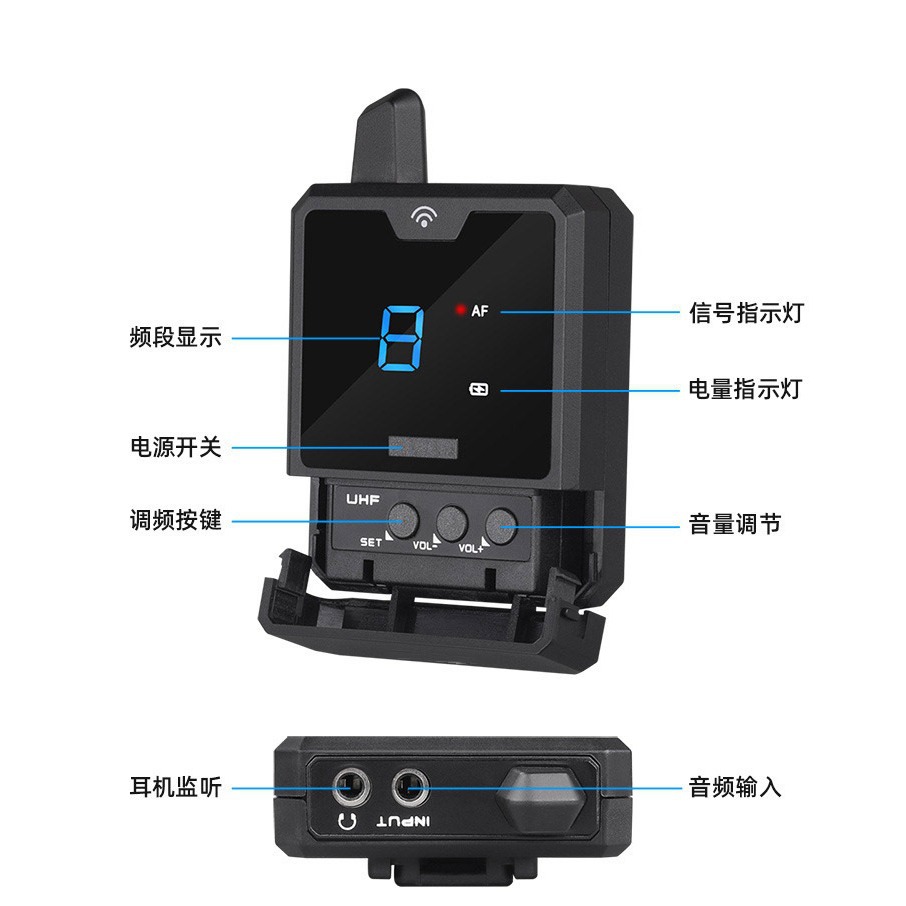 Cross-Border Wireless Monitoring, Headphone Waist Bag Monitoring, One-To-One Noise Reduction, Stage Monitoring, Performance Conference, Multi-Function U Section